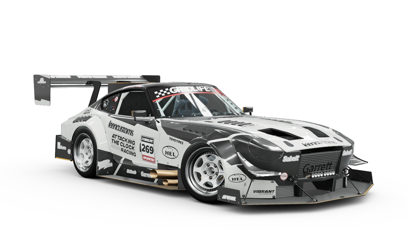 Miniature officielle de la 1972 Datsun #269 Attacking the Clock Racing 240Z 'All Carbon Hill Climb Beast'