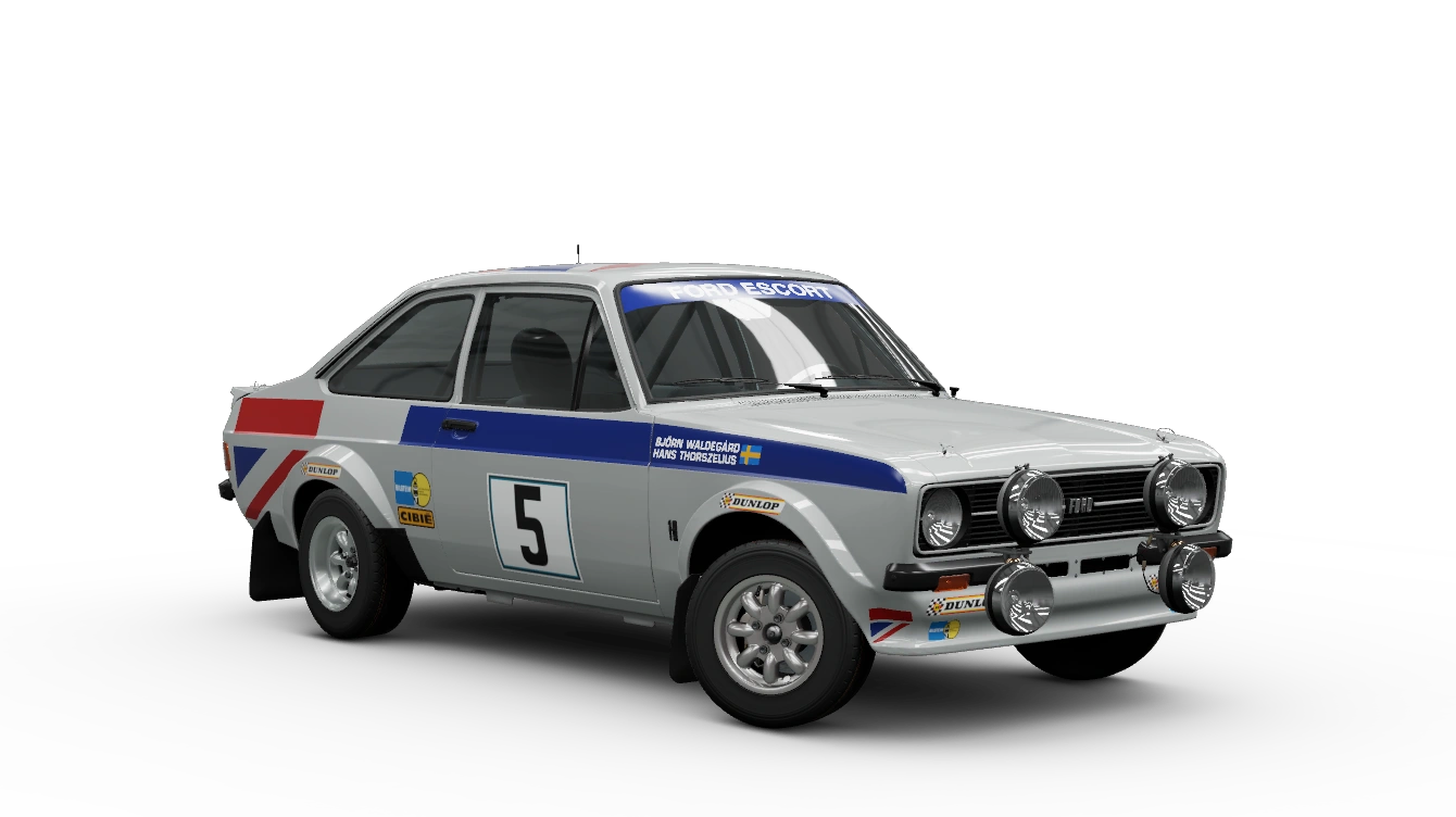 Miniature officielle de la 1977 Ford #5 Escort RS1800 Mk II