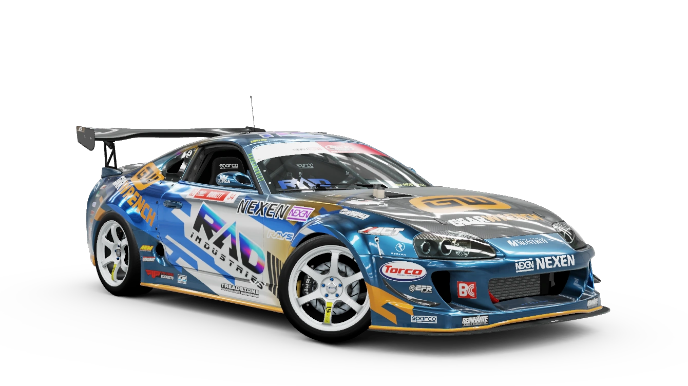 Miniature officielle de la 1995 Formula Drift #34 Toyota Supra MkIV