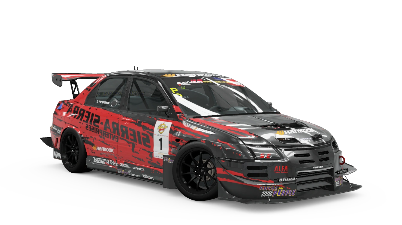 Miniature officielle de la 2005 Mitsubishi #1 Sierra Sierra Enterprises Lancer Evolution Time Attack