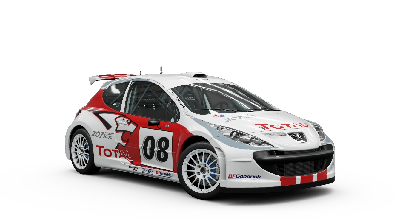 Miniature officielle de la 2007 Peugeot 207 Super 2000
