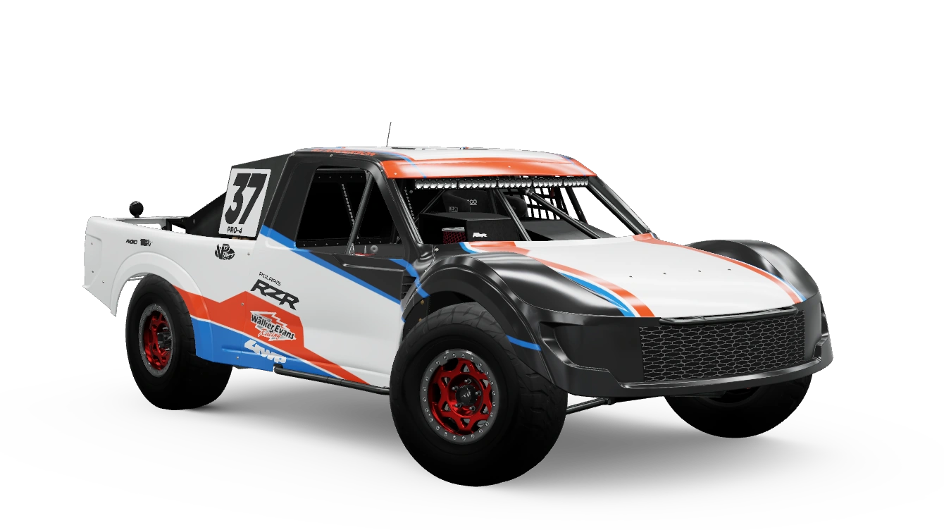 Miniature officielle de la 2021 RJ Anderson #37 Polaris RZR Pro 4 Truck