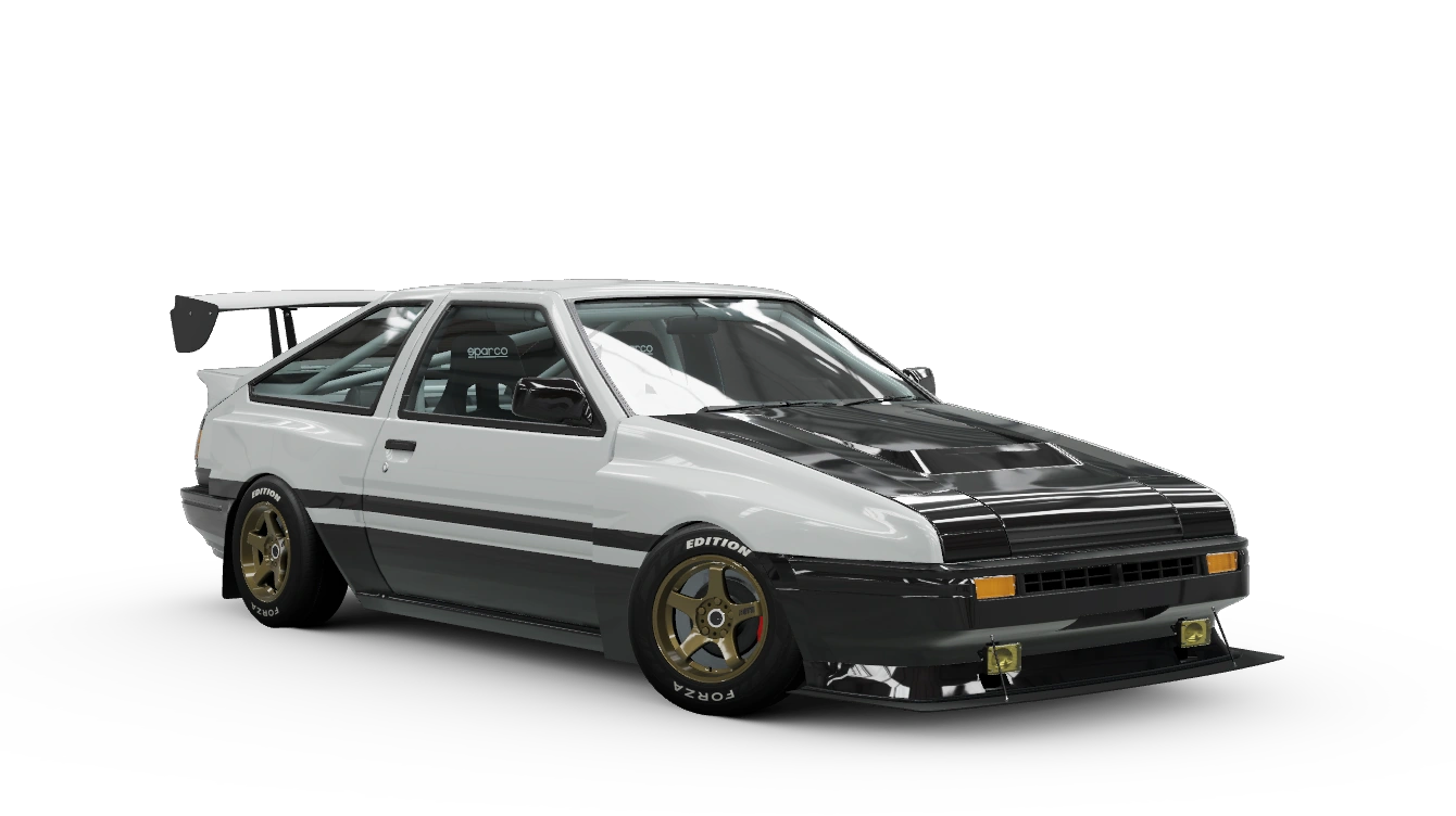Miniature officielle de la 1985 Toyota Sprinter Trueno GT Apex Forza Edition