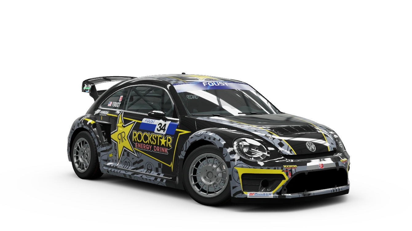 Miniature officielle de la 2017 Volkswagen #34 Andretti Rally Cross Beetle
